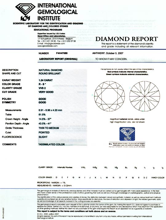 Foto 9 - Diamant 1,24ct Brillant IGI VVS2 Super Brillianz, D5884