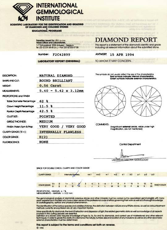 Foto 9 - Diamant 0,56ct Brillant IGI Lupenrein Weiss VGVG, D5891