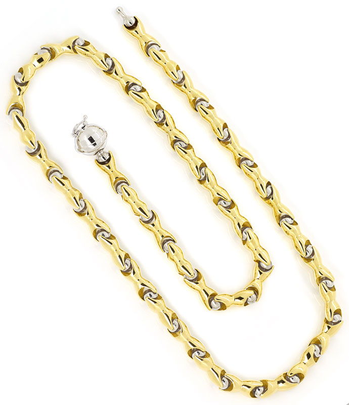Foto 3 - Außergewöhnliche Design-Goldkette in Gelbgold-Weißgold, K3110