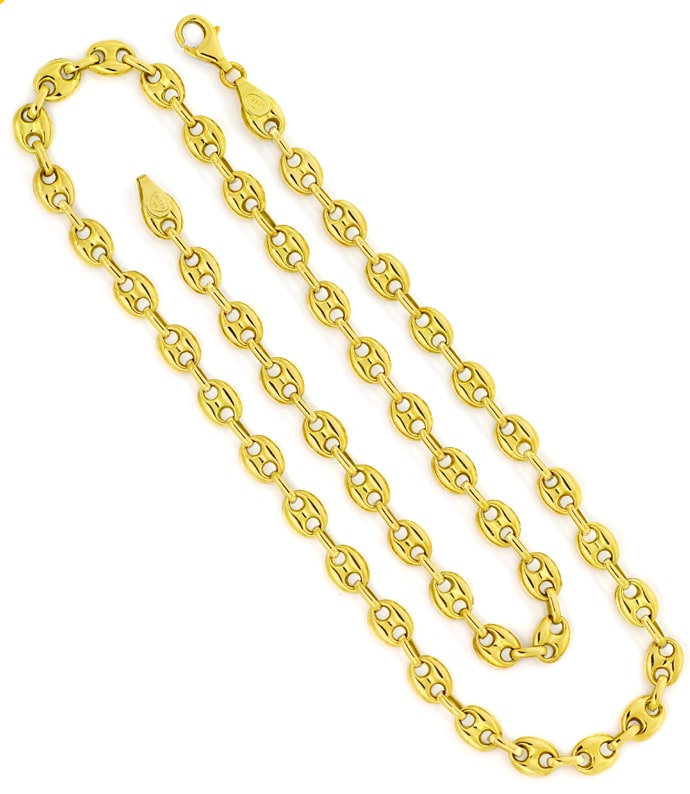 Foto 3 - Bohnen Marina Goldkette 61cm lang 14K Gelbgold, K3310