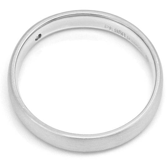 Foto 3 - Massiver Platin Ring mit 0,05 Carat River Brillant 950, S3259