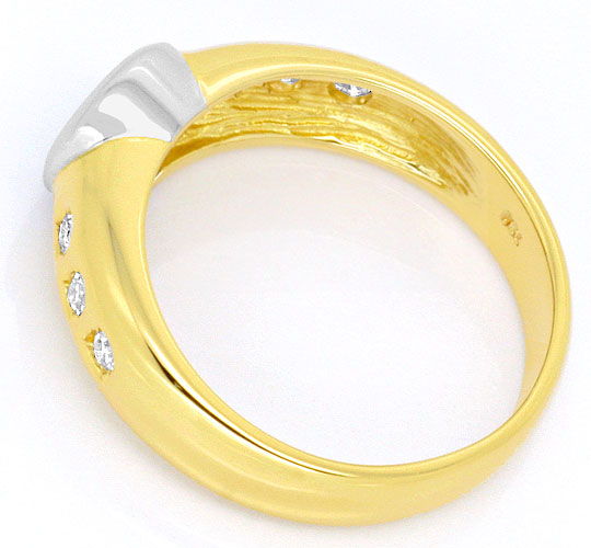 Foto 3 - Brillant-Diamanten-Ring 0,30ct River Lupenrein Gelbgold, S4259