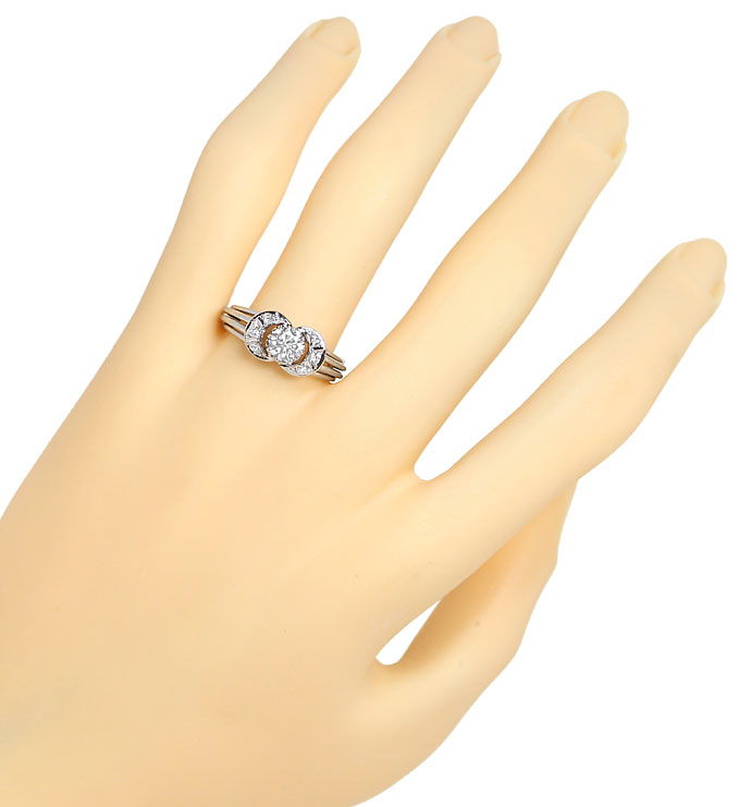 Foto 4 - Handarbeits-Ring mit 0,67ct Diamanten in 585er Weißgold, S9887