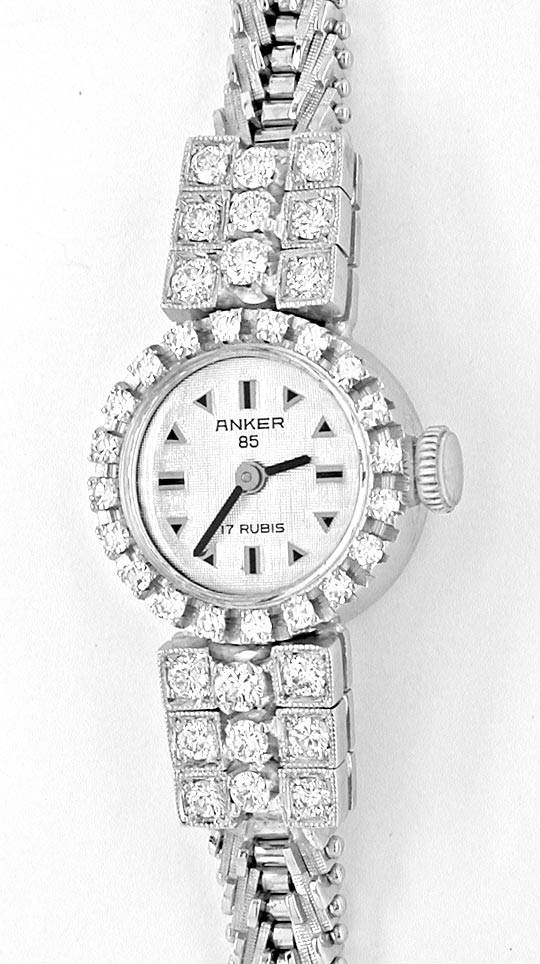 Foto 2 - Diamant Damen-Armbanduhr Weißgold 1.14ct Topuhr Neuz., U1043